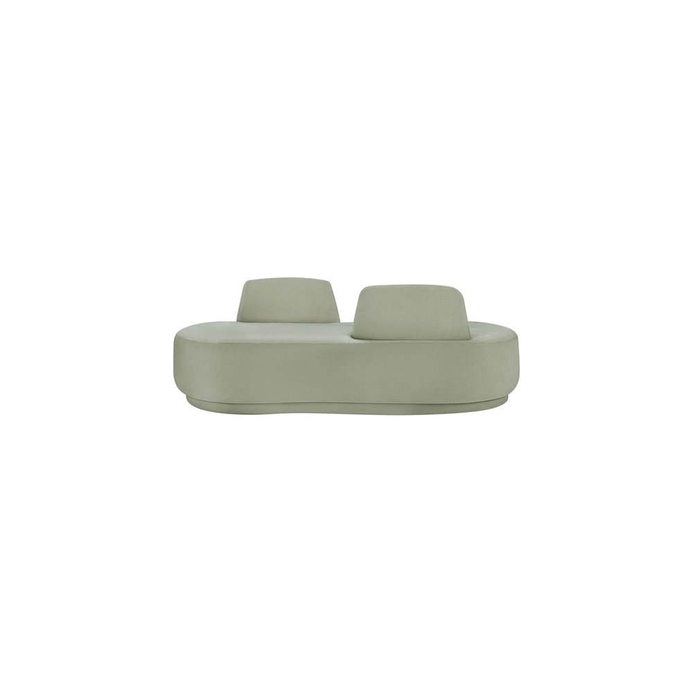 Argyle Mint Chenille Fabric Chaise/Loveseat