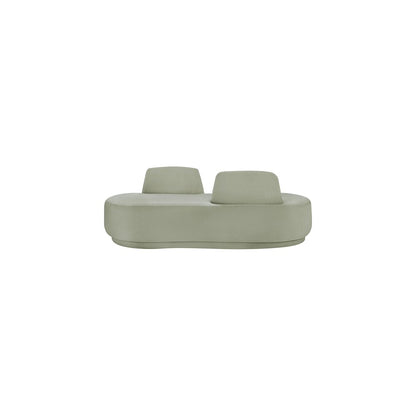 Argyle Mint Chenille Fabric Chaise/Loveseat