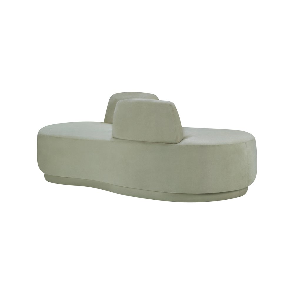 Argyle Mint Chenille Fabric Chaise/Loveseat