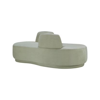 Argyle Mint Chenille Fabric Chaise/Loveseat