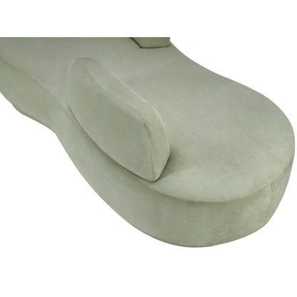 Argyle Mint Chenille Fabric Chaise/Loveseat