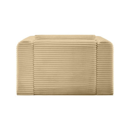 Shaggy Camel Corduroy Performance Fabric Arm Chair