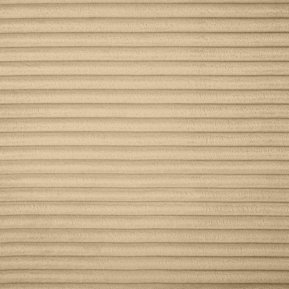 Shaggy Camel Corduroy Performance Fabric Ottoman
