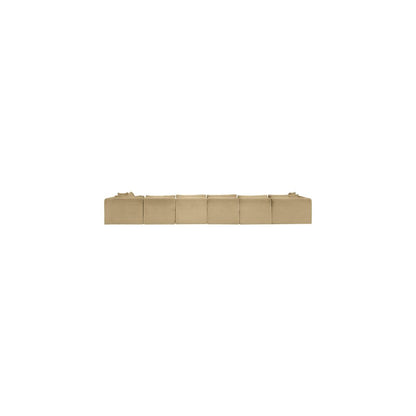 Shaggy Camel Corduroy Performance Fabric Modular Sectional