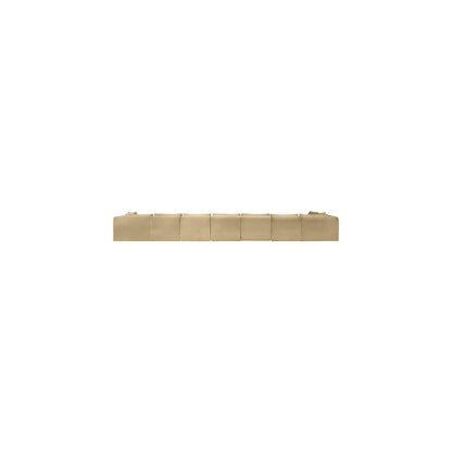 Shaggy Camel Corduroy Performance Fabric Modular Sectional