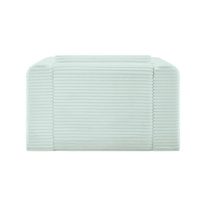 Shaggy Mint Corduroy Performance Fabric Arm Chair