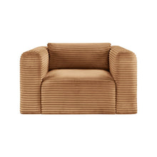 Shaggy Saddle Corduroy Performance Fabric Arm Chair