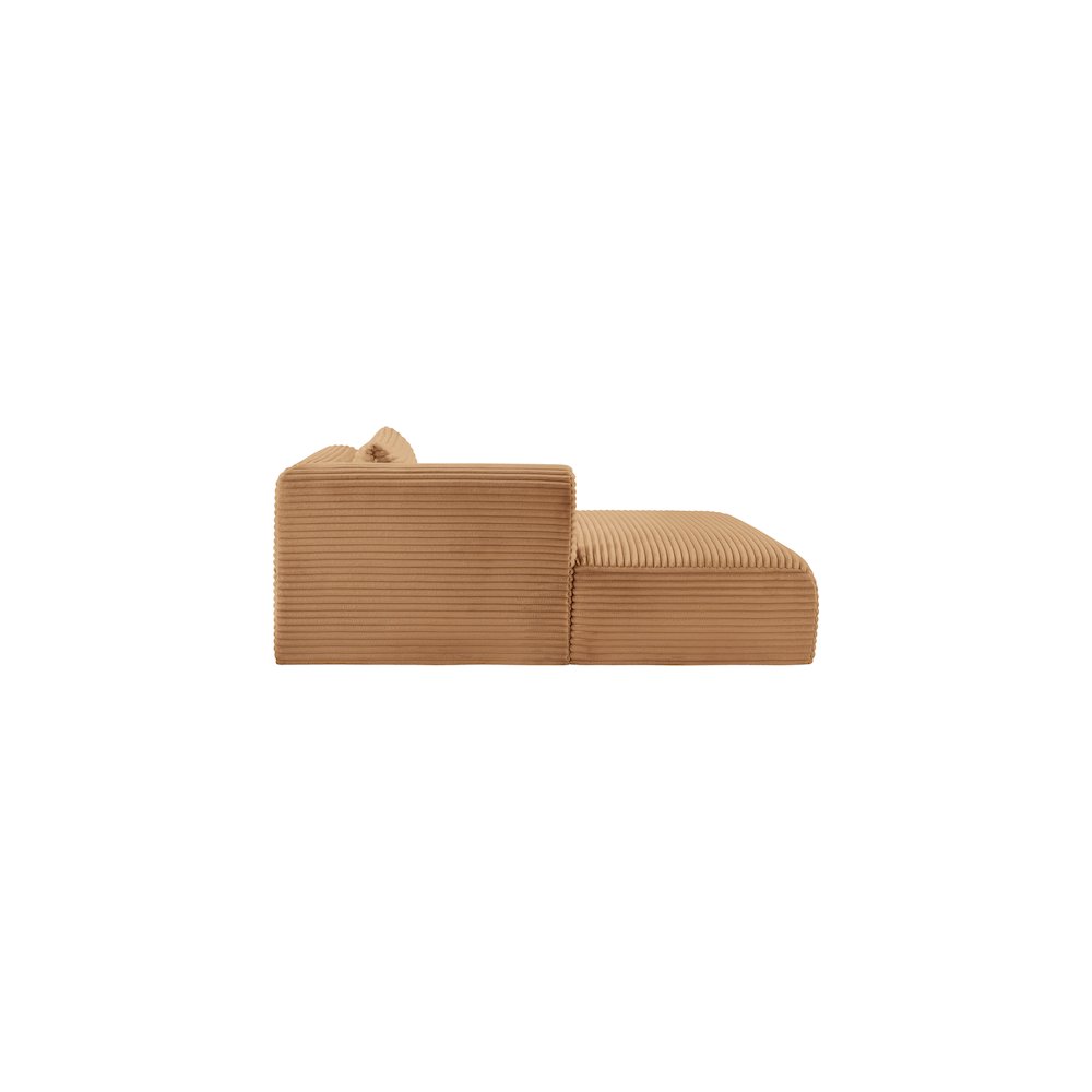 Shaggy Saddle Corduroy Performance Fabric Chaise