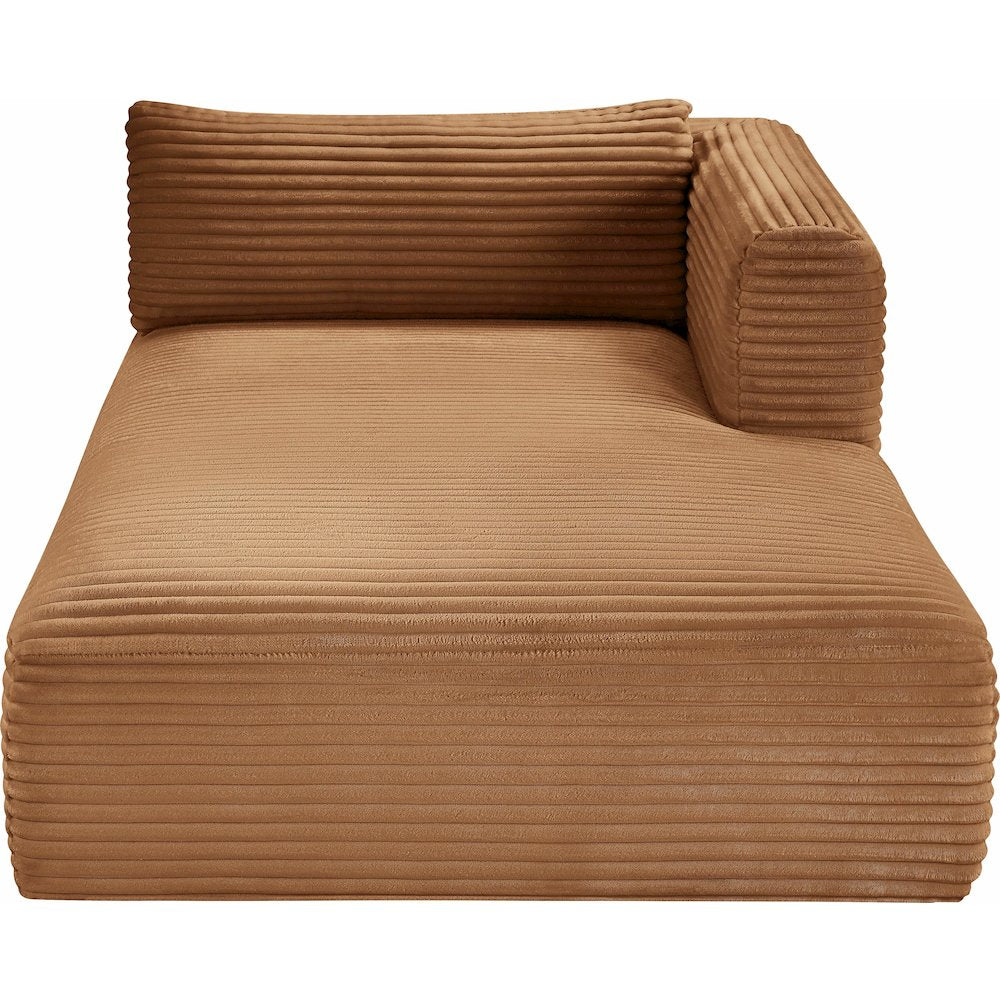 Shaggy Saddle Corduroy Performance Fabric Chaise