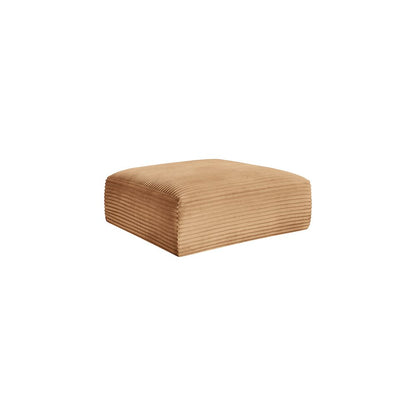 Shaggy Saddle Corduroy Performance Fabric Ottoman