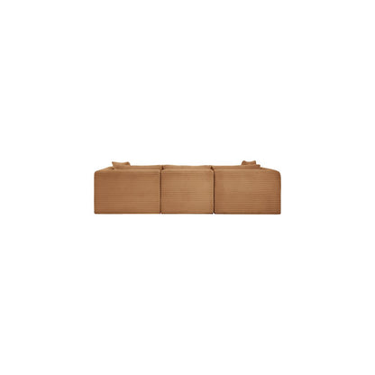 Shaggy Saddle Corduroy Performance Fabric Modular Sofa