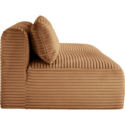 Shaggy Saddle Corduroy Performance Fabric Modular Sofa