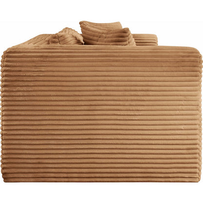 Shaggy Saddle Corduroy Performance Fabric Modular Sofa