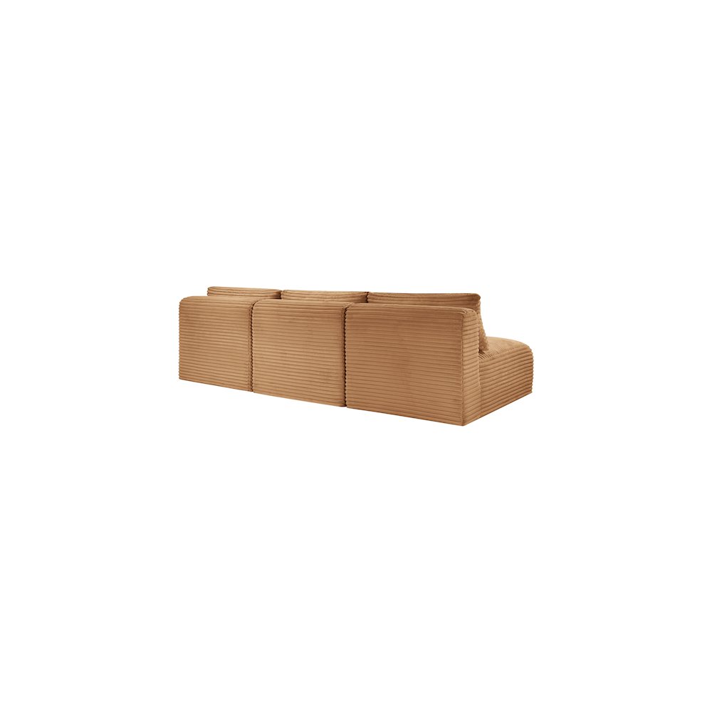 Shaggy Saddle Corduroy Performance Fabric Modular Sofa
