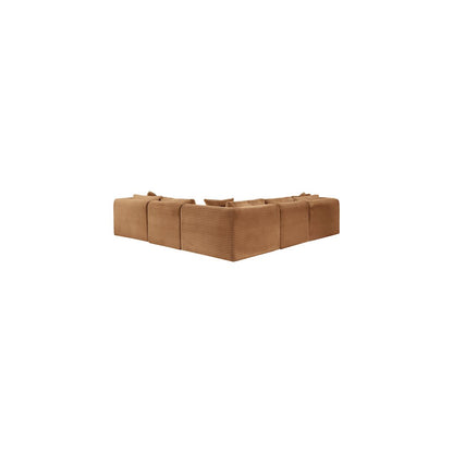 Shaggy Saddle Corduroy Performance Fabric Modular Sectional