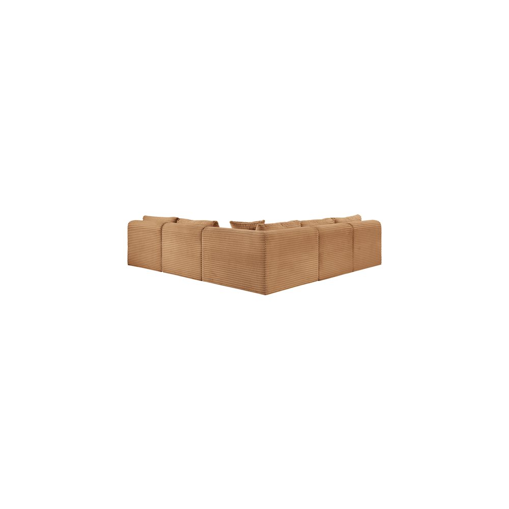 Shaggy Saddle Corduroy Performance Fabric Modular Sectional