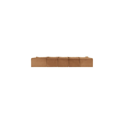 Shaggy Saddle Corduroy Performance Fabric Modular Sectional