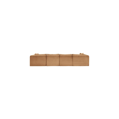 Shaggy Saddle Corduroy Performance Fabric Modular Sectional