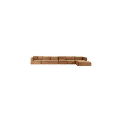Shaggy Saddle Corduroy Performance Fabric Modular Sectional