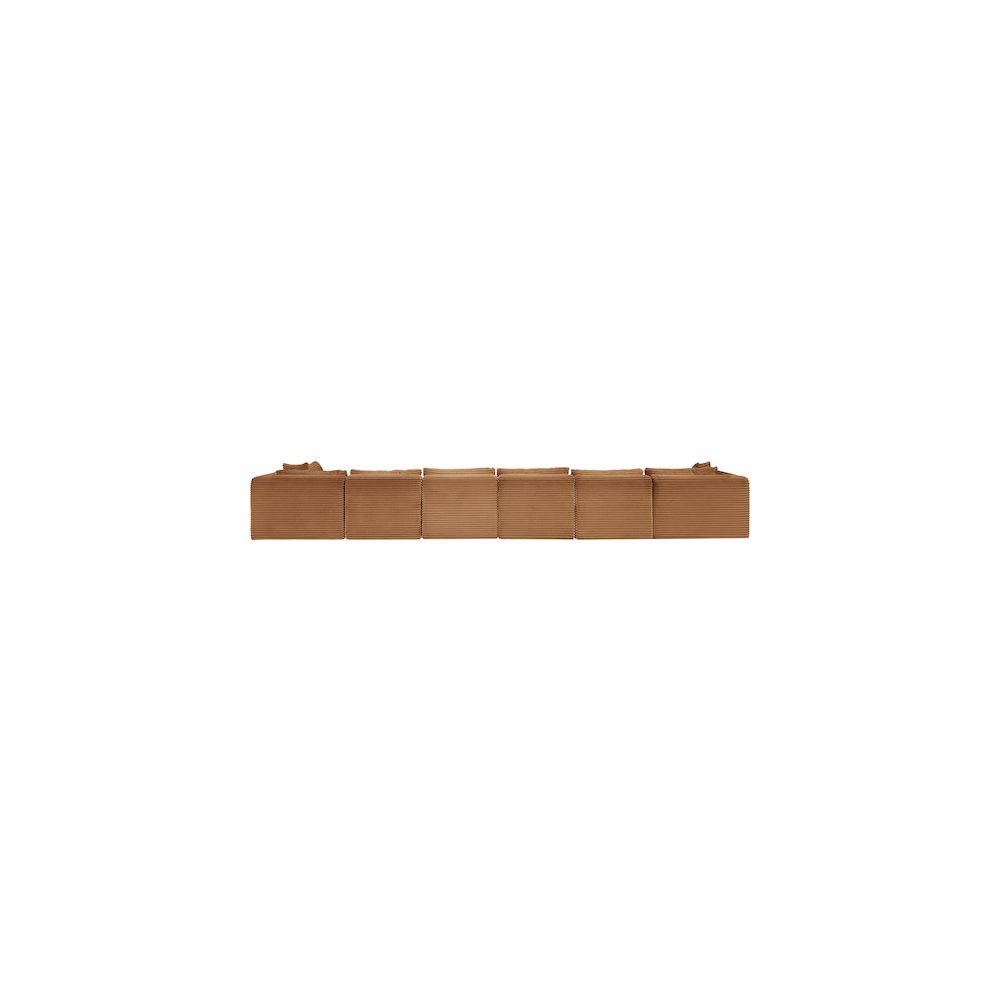 Shaggy Saddle Corduroy Performance Fabric Modular Sectional