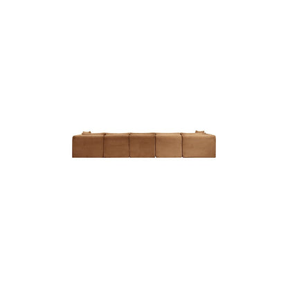 Shaggy Saddle Corduroy Performance Fabric Modular Sectional