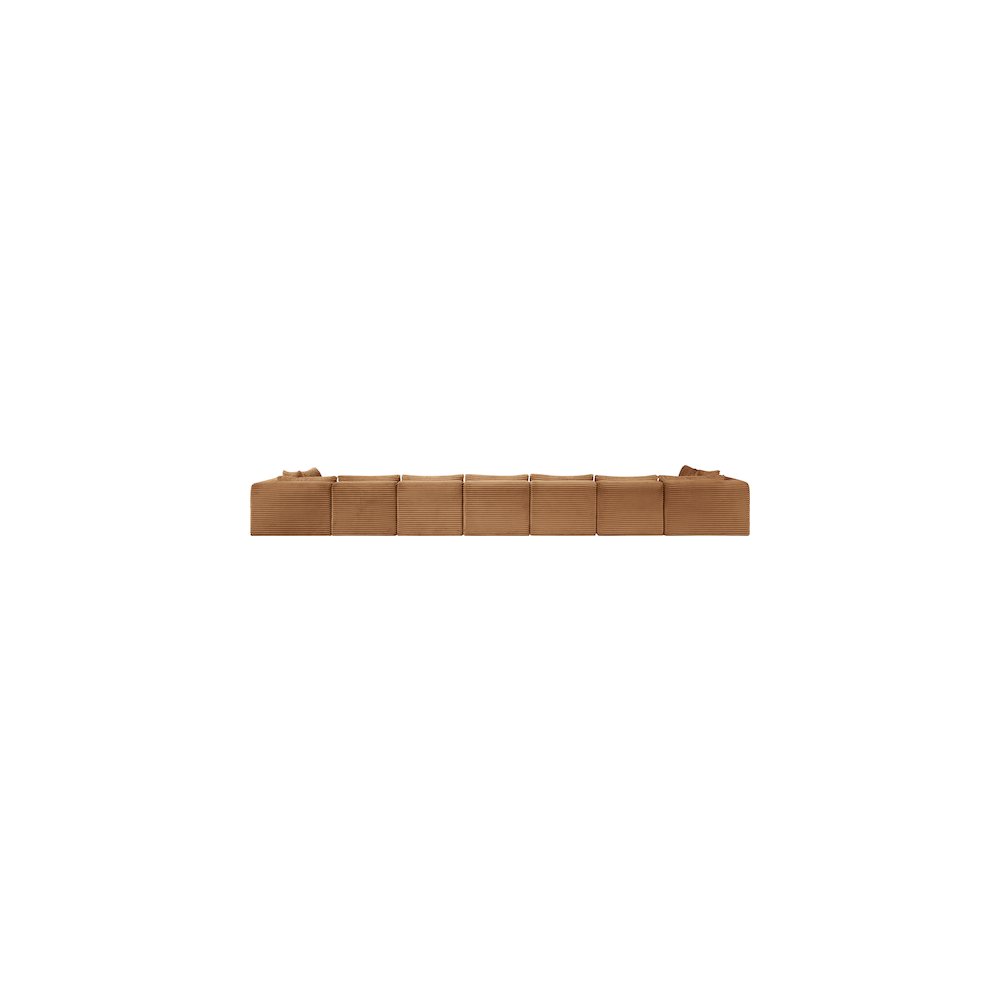 Shaggy Saddle Corduroy Performance Fabric Modular Sectional