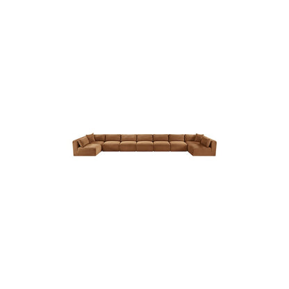 Shaggy Saddle Corduroy Performance Fabric Modular Sectional