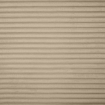 Shaggy Taupe Corduroy Performance Fabric Corner Chair