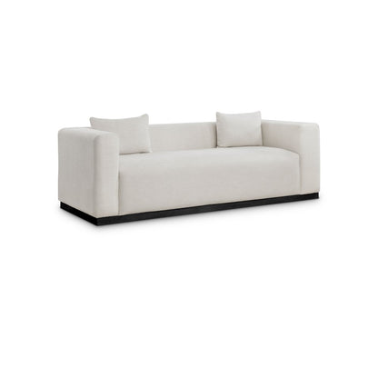 Alfie Beige Linen Textured Fabic Sofa