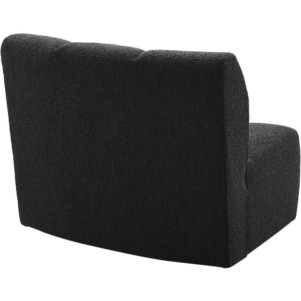 Infinity Black Boucle Fabric Modular Chair