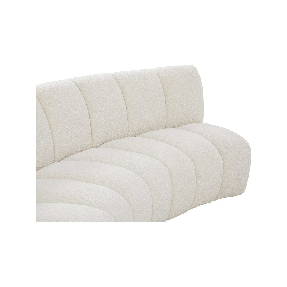 Infinity Cream Boucle Fabric 11pc. Modular Sectional