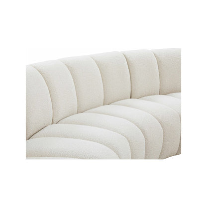 Infinity Cream Boucle Fabric 7pc. Modular Sectional
