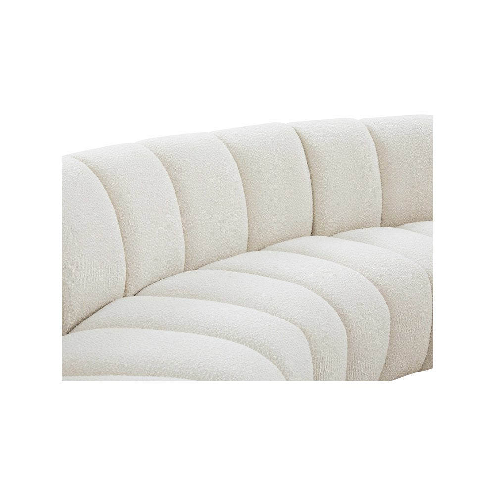 Infinity Cream Boucle Fabric 8pc. Modular Sectional