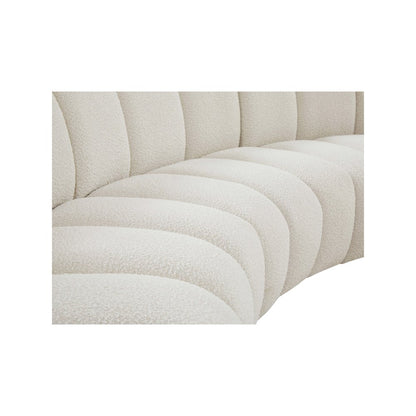 Infinity Cream Boucle Fabric 4pc. Modular Sectional