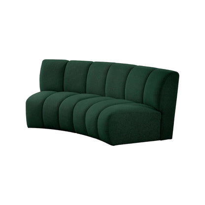 Infinity Green Boucle Fabric 2pc. Modular Sectional