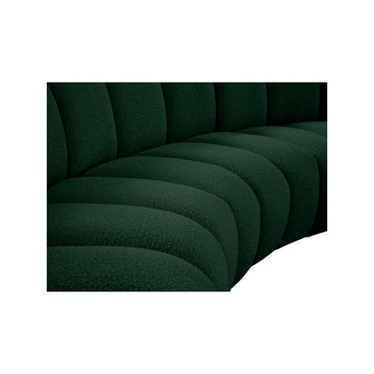 Infinity Green Boucle Fabric 4pc. Modular Sectional