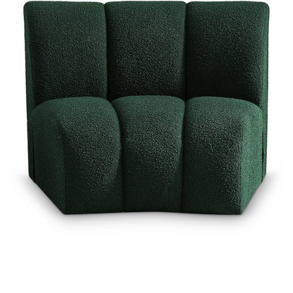 Infinity Green Boucle Fabric Modular Chair