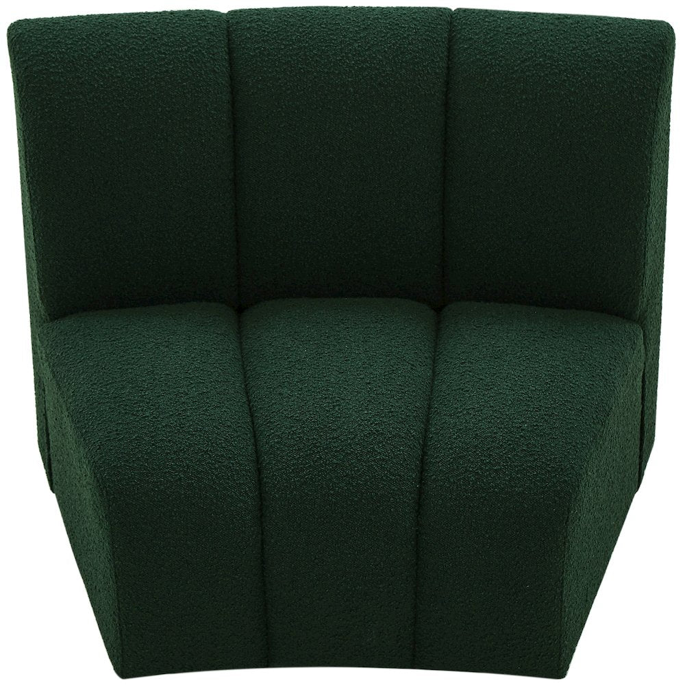 Infinity Green Boucle Fabric Modular Chair