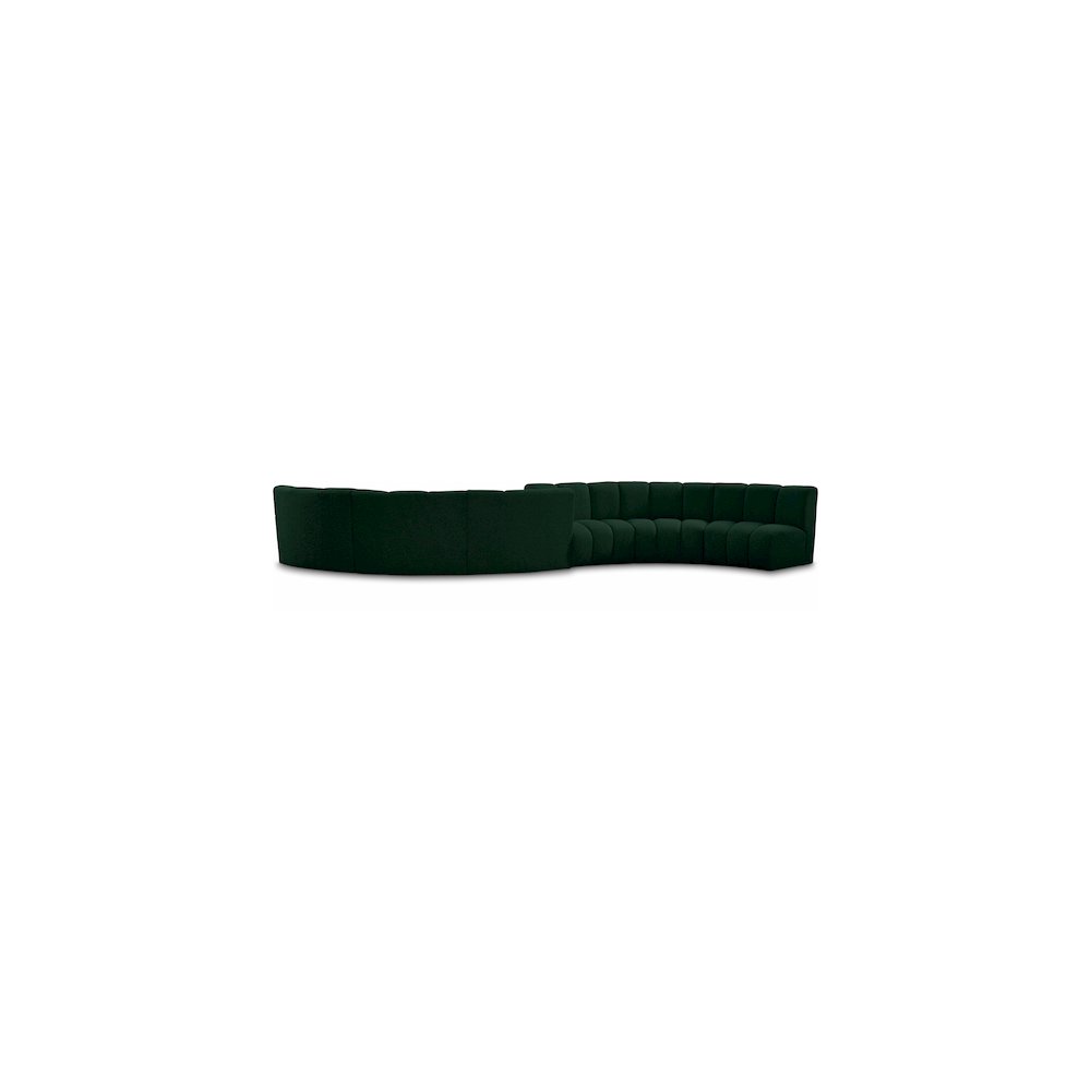 Infinity Green Boucle Fabric 6pc. Modular Sectional