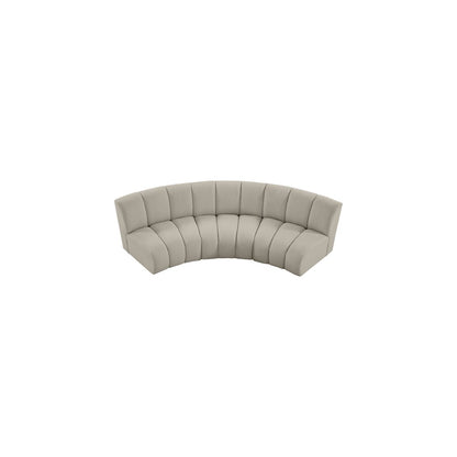Infinity Brown Boucle Fabric 3pc. Modular Sectional