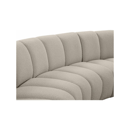 Infinity Brown Boucle Fabric 7pc. Modular Sectional