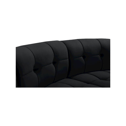 Limitless Black Velvet 2pc. Modular Sectional