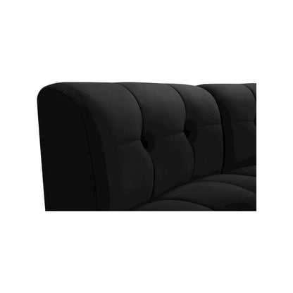 Limitless Black Velvet 2pc. Modular Sectional
