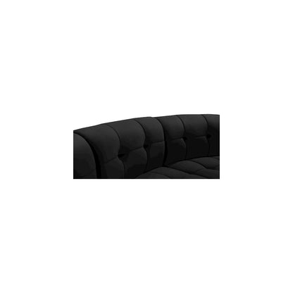 Limitless Black Velvet 4pc. Modular Sectional