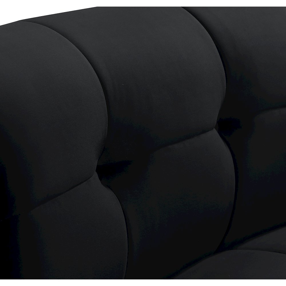 Limitless Black Velvet Modular Chair