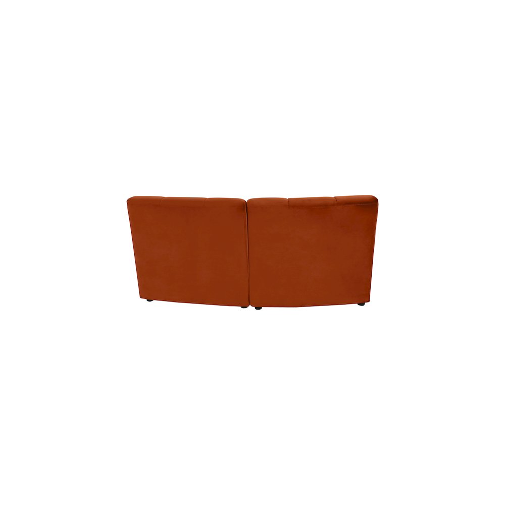 Limitless Cognac Velvet 2pc. Modular Sectional
