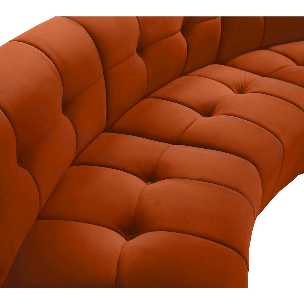 Limitless Cognac Velvet 2pc. Modular Sectional