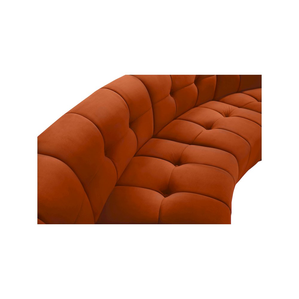 Limitless Cognac Velvet 3pc. Modular Sectional