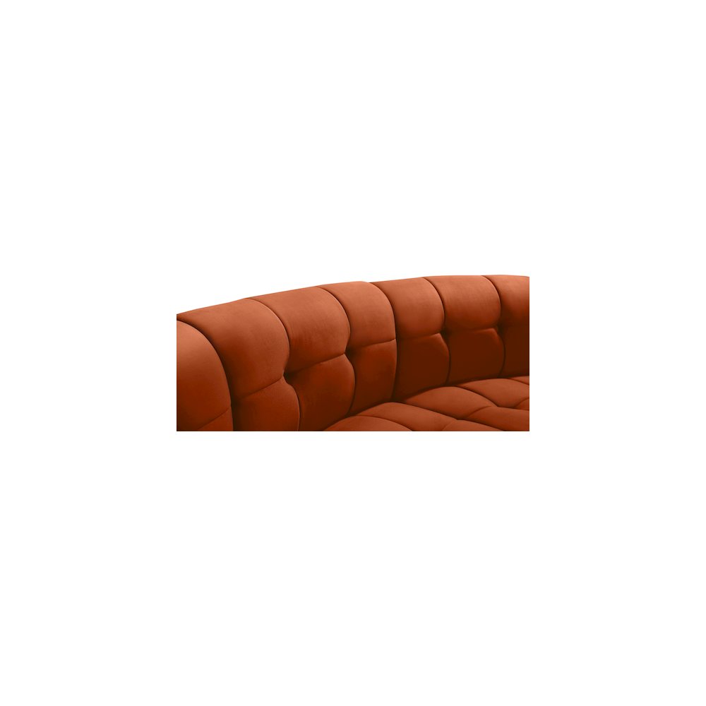 Limitless Cognac Velvet 5pc. Modular Sectional