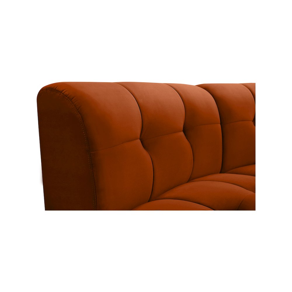 Limitless Cognac Velvet 5pc. Modular Sectional